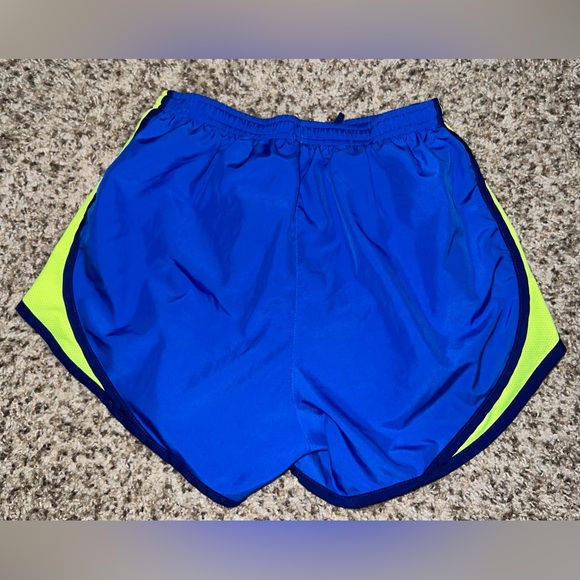Blue, Navy & Neon Yellow Nike Shorts - Picture 2 of 3